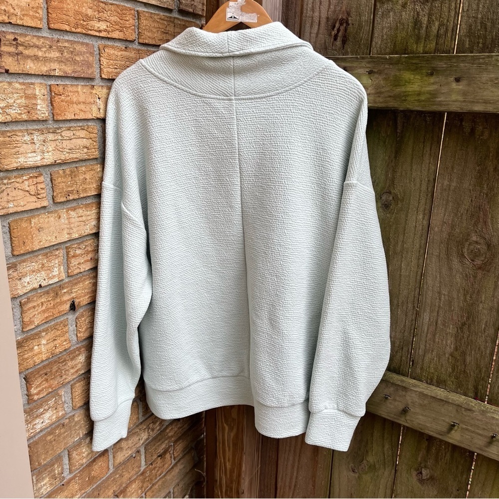 CALIA by Carrie Underwood Baby Blue 1/4 Zip Cowl Neck Sweater - Picture 3 of 3